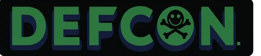 The DEFCON (green) sticker